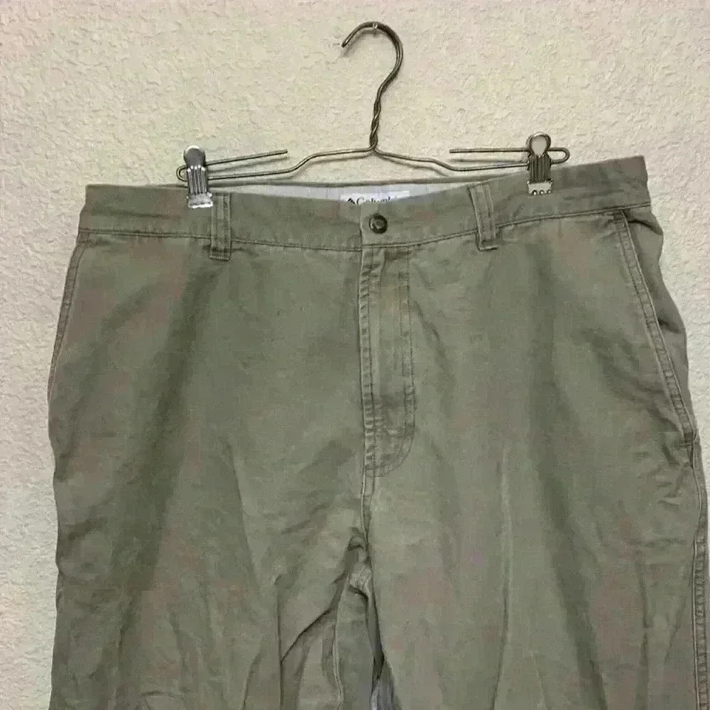 Columbia Men’s pant 34 x 32 outdoor work pant blue collar pockets casual *flaw - Picture 2 of 10